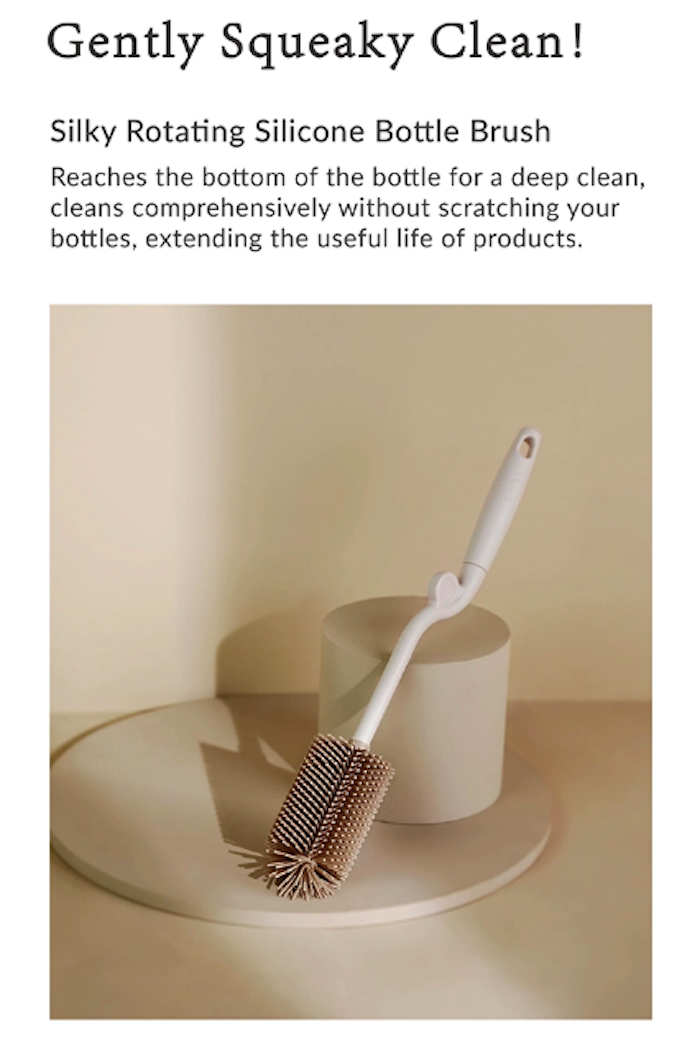 simba silky rotating silicone bottle brush 小狮王辛巴硅胶奶瓶刷